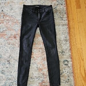 Express Black Skinny Jeans Sleek Stretchy Fit